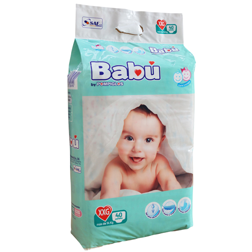 PAÑALES BABU TALLA XXG 1X40 PAÑALES - SAE